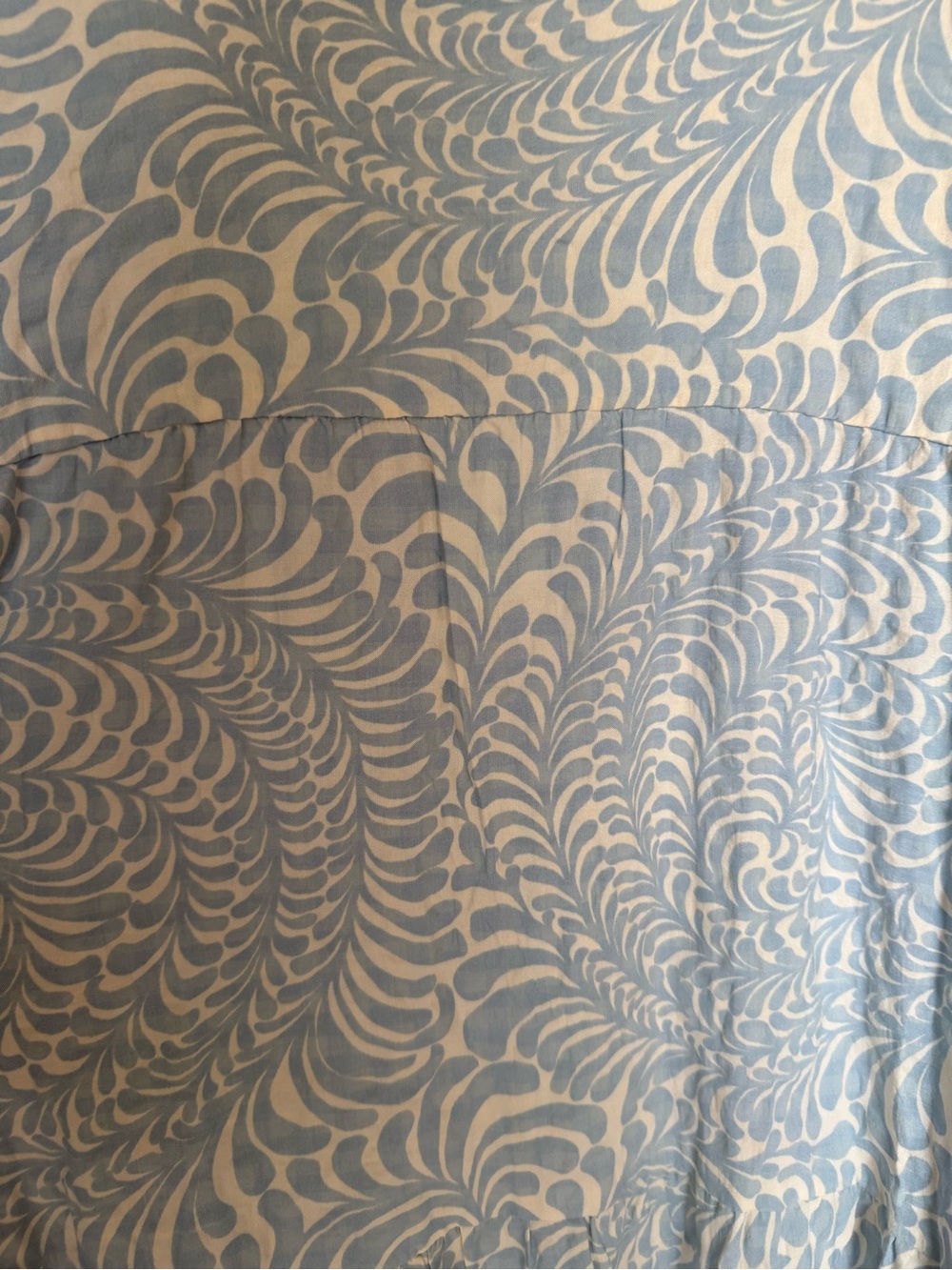 Anthropologie Light Blue and Cream Printed Maxi Dress - Picture 8 of 8
